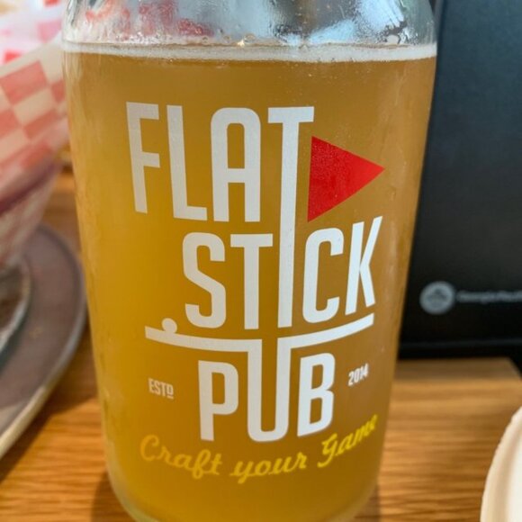 SET OF 2 Flatstick Pub Glass Cups - Picture 1 of 3